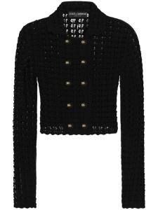 Кардиган Dolce & Gabbana крючком, черный