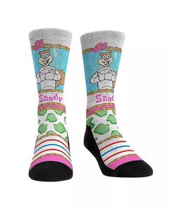 Мужские и женские носки SpongeBob SquarePants Sandy Cheeks Showtime Crew Socks Rock 'Em