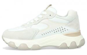 Гиперактивные кожаные кроссовки на шнуровке HOGAN