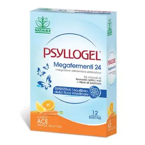 Psyllogel Megafermenti 24 Billion 12 пакетиков Taste Ace Добавка для балансировки кишечной флоры