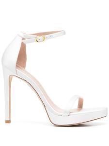 Босоножки Nudist Disco 130 Stuart Weitzman, белый
