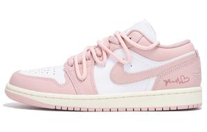 Jordan Баскетбольные кроссовки Air 1 с антискользящим и износостойким покрытием, винтажные, женские, розовые