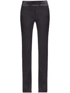 Прямые брюки Tuxedo Ferragamo, черный