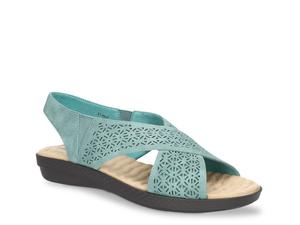 Сандалии Easy Street Claudia на танкетке, бирюзовый