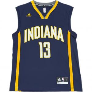 Футболка баскетбольная унисекс темно-синяя Adidas