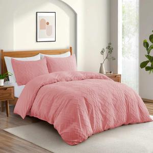 Комплекты пододеяльников из 3 предметов, комплекты постельного белья размера «queen-size» или «king-size» Peace Nest, цвет Pink/Diamond
