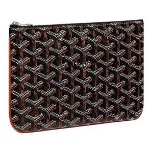 GOYARD Кожаный ключница унисекс черно-коричневый