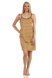 Ночная рубашка NORMANN Spaghetti grafischen Ethnolook, морской