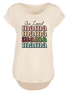 Рубашка F4NT4STIC Mothers Day Mama Typography Leopard Print Pastel, песочный