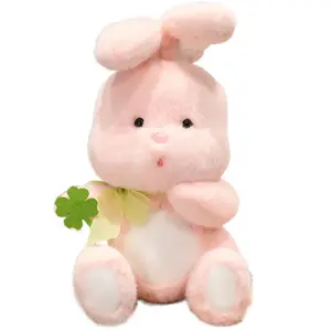Плюшевая кукла Cute Ribbon Bunny высотой 30см/45см/60см Tranquility and elegance, розовый