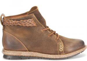 Ботинки BORN Temple Темно-коричневый замшевый