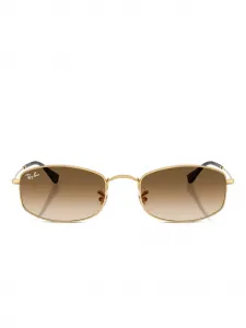 Солнцезащитные очки в прямоугольной оправе Ray-Ban, золотой