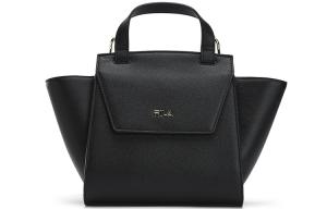 Футболка с нагрудным карманом Кроссбоди Сумка через плечо Обычная Женская Глянцево-черная FILA