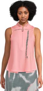 Женское поло без рукавов с принтом Дзен Jamie Sadock, Azalea Pink