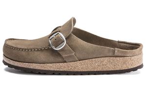 Сандалии Buckley Suede Leather 'Gray Taupe' Women's Birkenstock, Brown