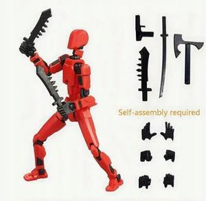 Фигурка робота складная 3D красная подарочная игрушка Inna marka