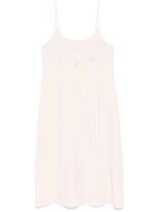 Платье-комбинация миди Simone Rocha с бантом, нейтральный