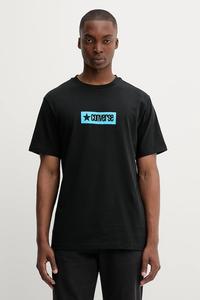 Хлопковая футболка Converse, черный