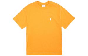 Футболка с базовым логотипом унисекс оранжевая MLB