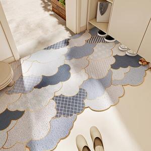 Dajiang Ковер 60x90 см для прихожей, моющийся, современный, с облачным узором, грязеотталкивающий