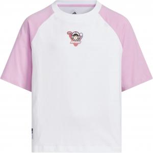 Adidas Футболка White/Blessing Light Purple для детей 3-7 лет