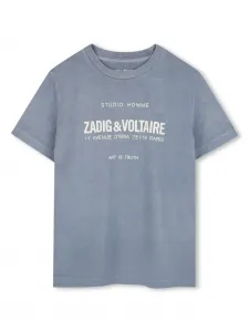 Футболка с логотипом Zadig & Voltaire Kids, синий