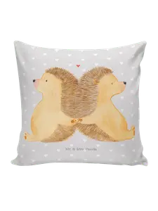 Подушка Mr. & Mrs. Panda, серый пастельный