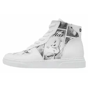 Ботильоны DOGO "Женские Ace Boots Tweety Sketch Vegan Женские ботинки / женские", Vegan, белый