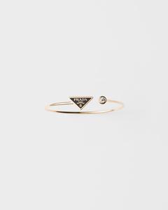 Prada Браслет-кафф Eternal Gold из желтого золота с бриллиантом