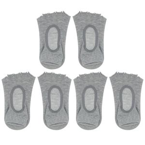 3 пары носков для йоги, носки с пятью пальцами, балетные носки для пилатеса Barre для женщин, розово-красные Unique Bargains, серый