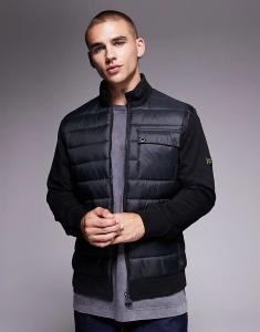 Стеганый свитшот Barbour International Heysham черного цвета