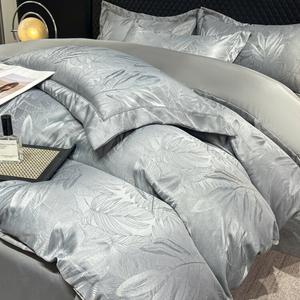 LUOLAI HOME Комплект постельного белья 1,5 м, 4 предмета: пододеяльник 200×230 см, простыня, цвет Yeye Xiangsi Gray