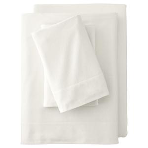 Комплект бархатных фланелевых простыней Lands' End или комплект из 2 наволочек, цвет Ivory