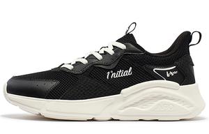 361° Легкие и удобные нескользящие дышащие низкие повседневные туфли женские черно-белые Obsidian Black/Feather White, цвет Obsidian Black/Feather White