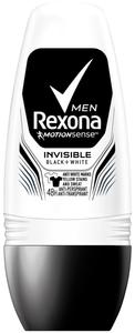 Rexona, Men Invisible Black + White, шариковый дезодорант, 50 мл