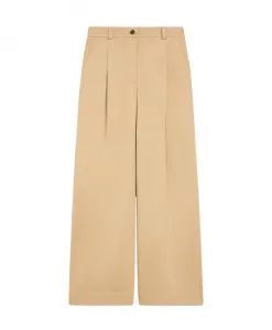 Бежевые брюки Небби Weekend Max Mara, бежевый