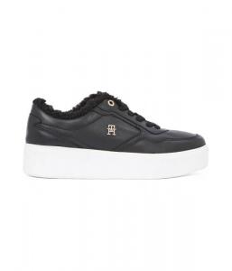 Кроссовки меховые Tommy Hilfiger Essential Platform, черный
