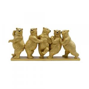 Декоративная фигурка Kare Design Tipsy Dancing Bears, золотой