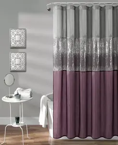 Занавеска для душа «Ночное небо», 72 x 72 дюйма Lush Décor, gray/purple