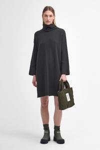 Платье из 100% хлопка, вязка в рубчик, крупная вязка Barbour, зеленый