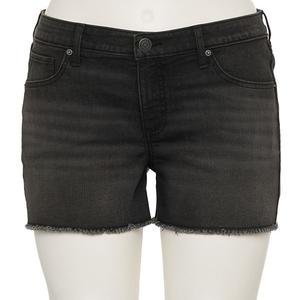 Джинсовые шорты midi low rise plus size для подростков So, Saturated Black