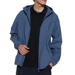 Дышащая Водоотталкивающая Защитная Одежда от Ультрафиолета Мужская Морская Синяя UNIQLO, 67 Морской Синий