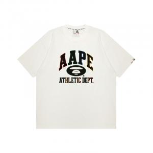 Футболка Aape белая с принтом логотипа A Bathing APE