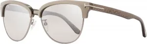 Солнцезащитные очки Tom Ford TF368 Fany 57G женские, цвет голубино-серый/рутений, 59 мм - голубино-серый/рутений