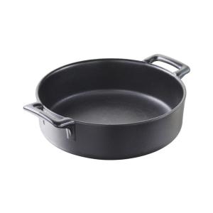 Кастрюля-запеканка 100 мл, круглая, чугунная Revol Porcelaine France, черный