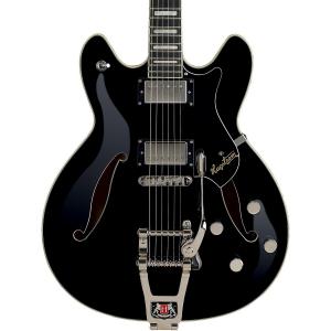 Электрогитара Hagstrom Tremar Viking Deluxe, глянцевая, черная