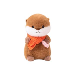 Плюшевая кукла сидящая выдра высотой 30 см DUOAI