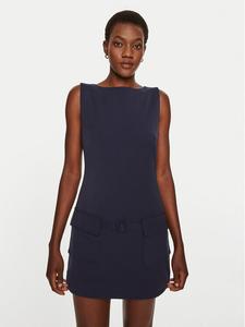 Платье на каждый день, стандартного кроя Staud, синий