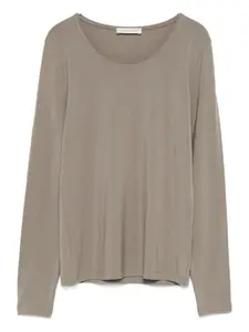 Блузка с круглым вырезом Le Tricot Perugia, коричневый