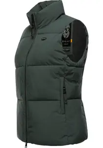 Стеганый жилет Ragwear "Айлиш", стильный женский жилет, идеально подходящий для переходного периода, зеленый